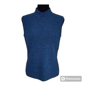 St John Knit Sleeveless Mock Neck Top-Size 14